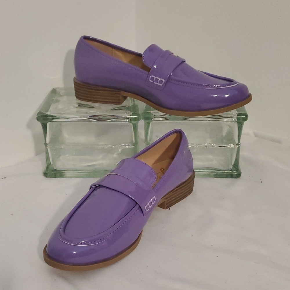 EUC London Rag Purple "Patent" Loafers